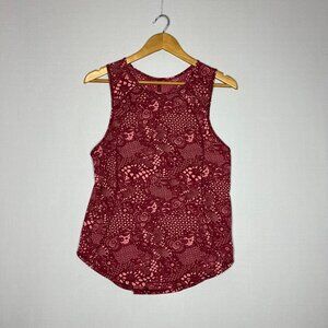 Lululemon Maroon Pasiley Tank Top